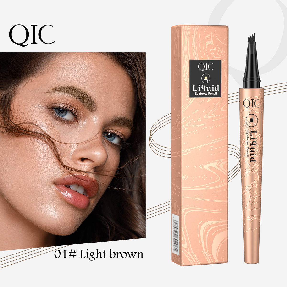 Four-Prong Liquid Eyebrow Pen
