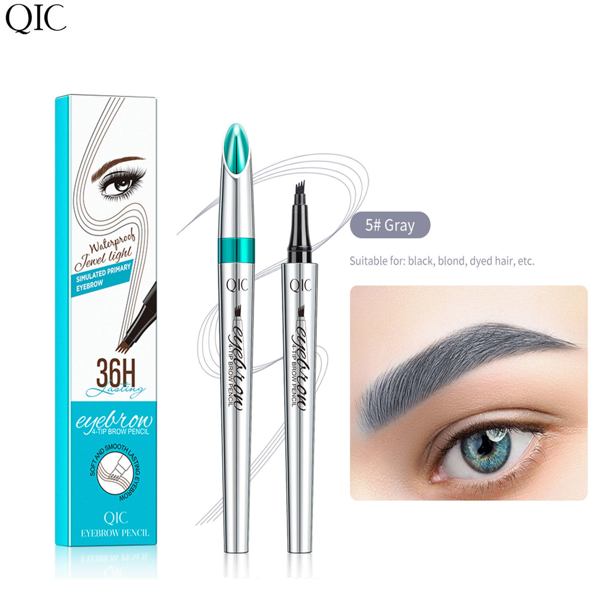 Four-Prong Liquid Eyebrow Pen