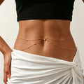 European Bead Chain with Rhinestones Women Waist Accessory