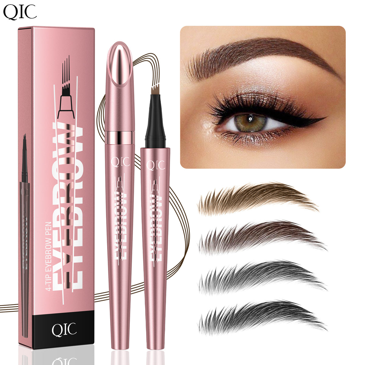 Four-Prong Liquid Eyebrow Pen