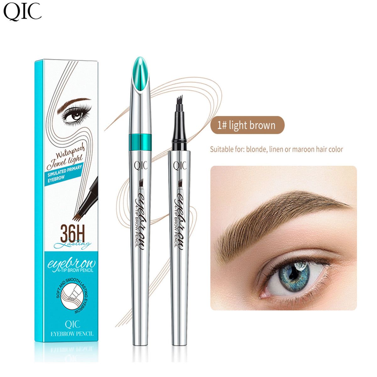 Four-Prong Liquid Eyebrow Pen
